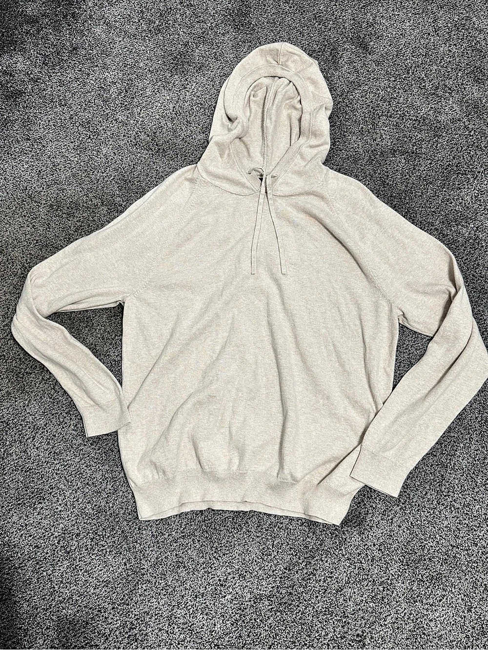 14th & Union Cashmere Blend Hoodie Cream XL Like New